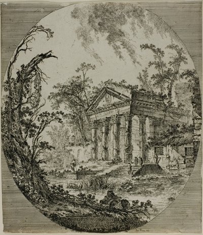 Tempel des Augustus von Jean-Baptiste Le Prince