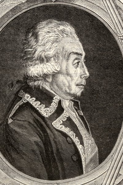 Conde Nicolas Luckner, gravado por Pannemaker-Ligny, de "História da Revolução Francesa" por Louis Blanc (1811-82) de Jean Baptiste Lienard