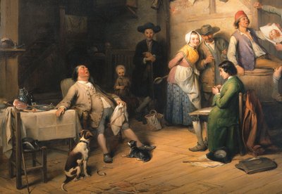 Tirada no meio de uma soneca, 1842 de Jean-Baptiste Madou
