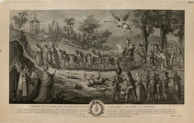Marcha das Potências Aliadas contra a França, 1798, 1798. de Jean Baptiste Marie Louvion