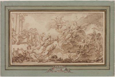 Boreas Abduzindo Oreithyia de Jean Baptiste Marie Pierre