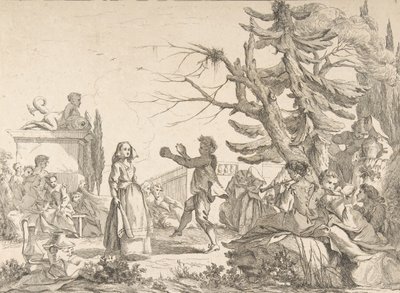 Impromtu Dance The Improvised Ball, 1742. de Jean Baptiste Marie Pierre
