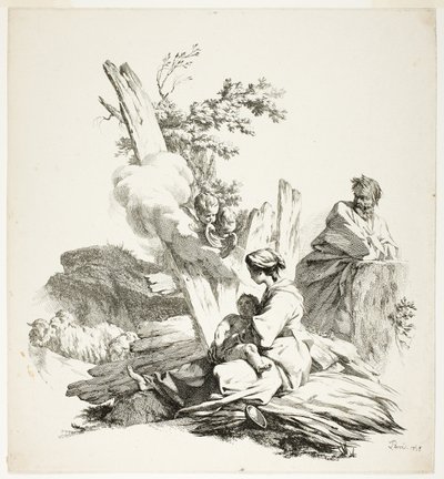 A fuga para o Egito de Jean Baptiste Marie Pierre