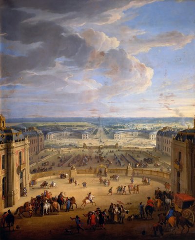 O estábulo dos estábulos reais do Palácio de Versalhes de Jean Baptiste Martin