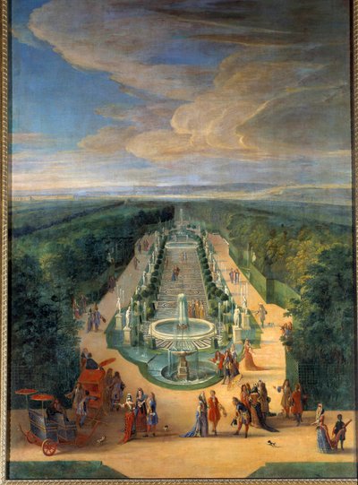 Vista do bosque da Galerie des Antiques nos jardins de Versalhes Pintura de Jean-Baptiste Martin (o Ancião) (1659-1735) Por volta de 1688 Sol. 2x1,4 m Versailles, musee du chateau de Jean Baptiste Martin