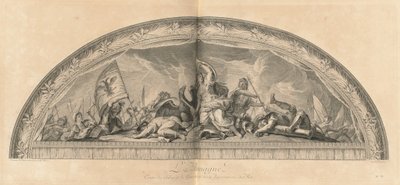 Alemanha, Centro do Salão de Guerra ao lado da Câmara do Rei (Alemanha, Centro do Salão de Guerra ao lado da Câmara do Rei) [pl. 37] de Jean Baptiste Masse