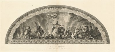 Espanha Cabide do Salão da Paz na Arcada da Galeria (Espanha, Centro do Salão da Paz na Arcada da Galeria) [pl. 47] de Jean Baptiste Masse