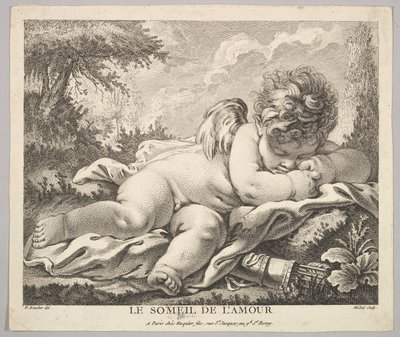 O Sono de Cupido. de Jean Baptiste Michel