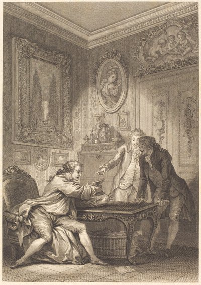 A taça encantada de Jean Baptiste Michel Dupreel after Jean Honoré Fragonard