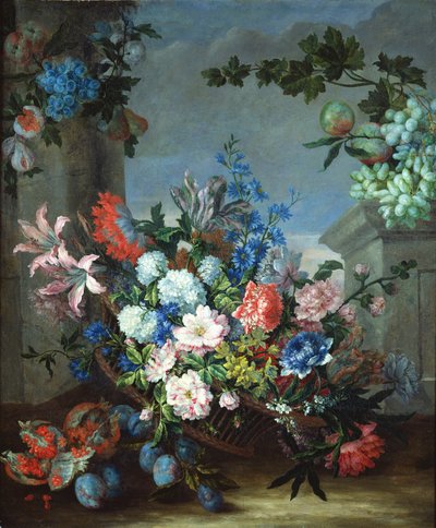 Flores e frutas de Jean Baptiste Monnoyer