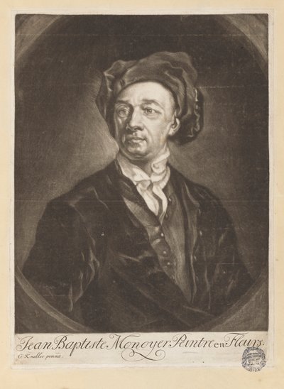 Retrato de Monnoyer de "O Livro de Todos os Tipos de Flores da Natureza" de Jean Baptiste Monnoyer