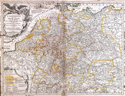 Mapa da Alemanha (1703) (Gravura de Jean Baptiste Nolin