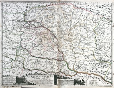 Mapa do Reino da Hungria (Gravura de Jean Baptiste Nolin