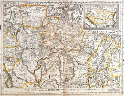 Mapa da parte nordeste do Reino da Hungria (Gravura de Jean Baptiste Nolin