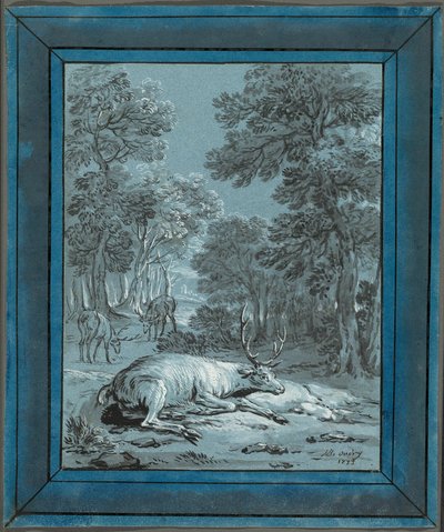O veado doente de Jean Baptiste Oudry
