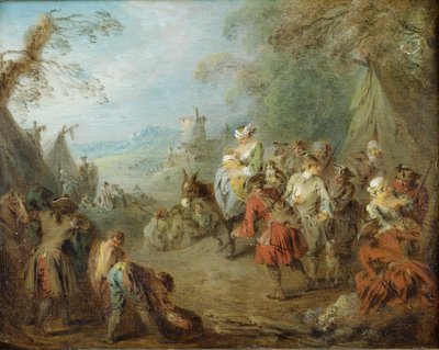 Acampamento (parada dos soldados) de Jean-Baptiste Pater