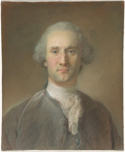 Retrato de um homem de Jean Baptiste Perronneau