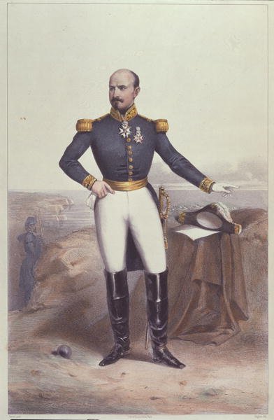 General Louis Jules Trochu (1815-96) (cor litho) de Jean Baptiste Perrot