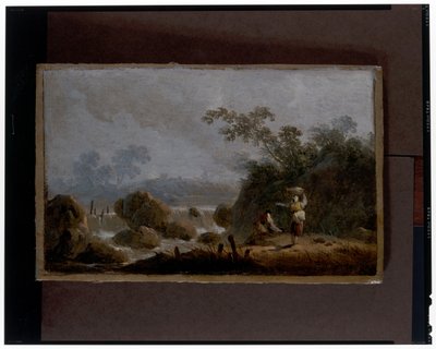 Um par de paisagens de Jean Baptiste Pillement