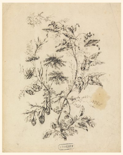Ramo de uma árvore fantástica de Jean Baptiste Pillement