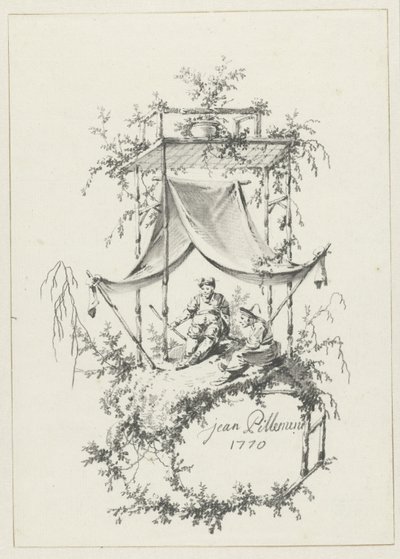 Composição em estilo Chinoiserie de Jean Baptiste Pillement