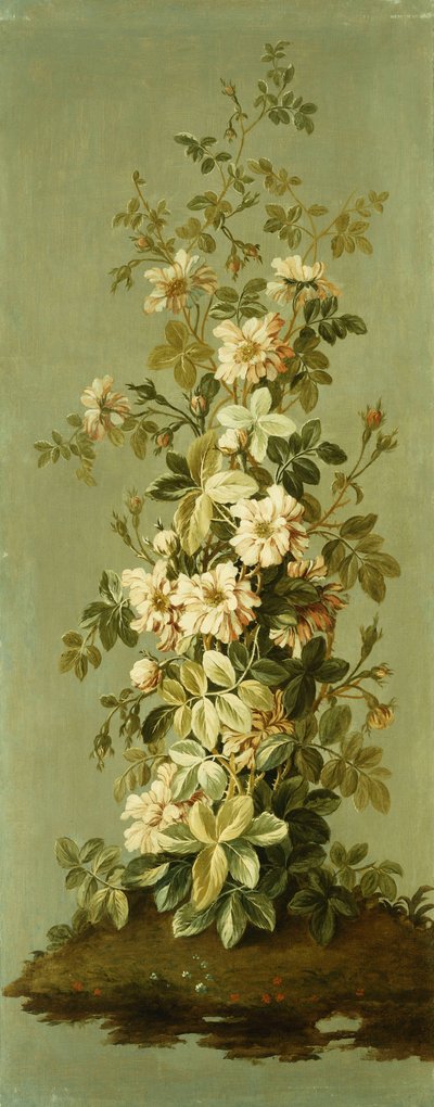 Painéis decorativos com flores de Jean Baptiste Pillement