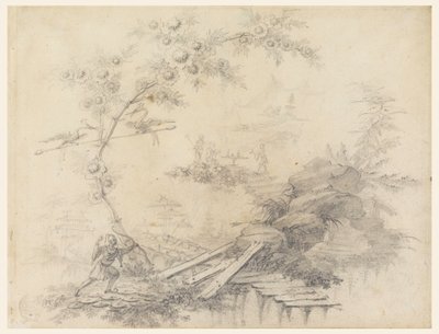 Desenho, Fantasia Chinoiserie, ca. 1780 de Jean Baptiste Pillement