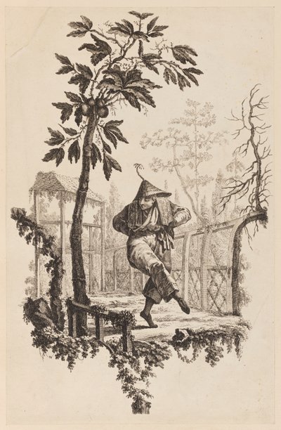 Figura sob o ramo de Jean Baptiste Pillement