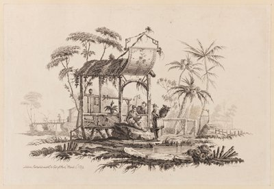 Figuras sob uma estrutura de Jean Baptiste Pillement