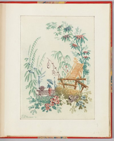 Desenho ornamental de "Nouvelle suite de cahiers arabesques chinois a l
