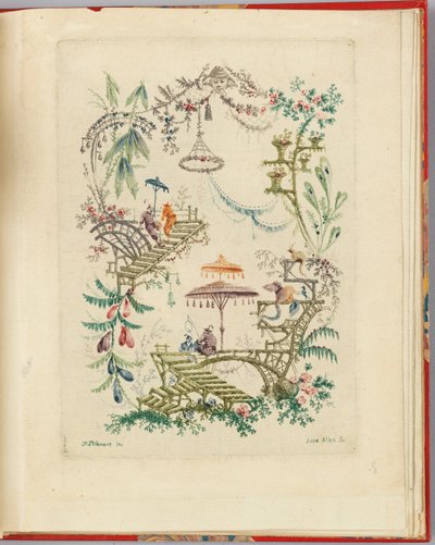 Desenho ornamental de "Nouvelle suite de cahiers chinois a l