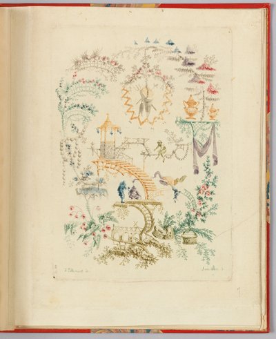 Desenho ornamental de "Nouvelle suite de cahiers chinois a l