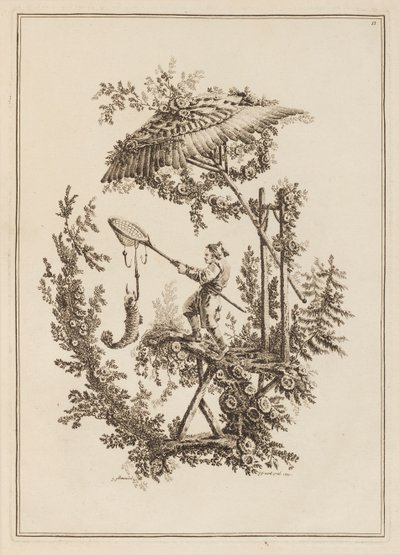 Placa 11, da "Suíte dos Doze Pescadores e Caçadores" de Jean Baptiste Pillement