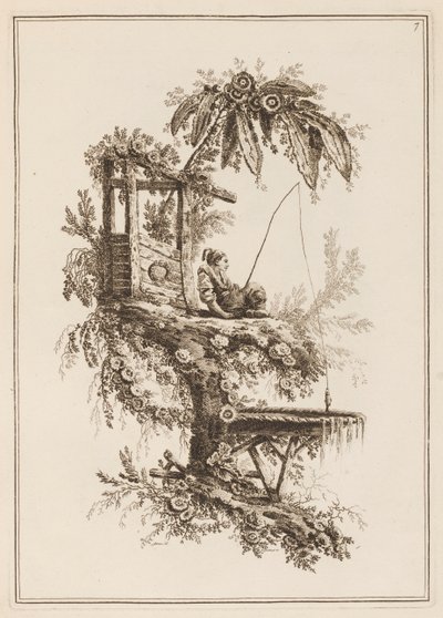 Placa 7, "Suíte de Doze Pescadores e Caçadores" de Jean Baptiste Pillement