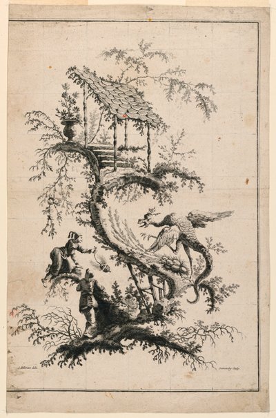 Placa, do Chinese Game Suite de Jean Baptiste Pillement