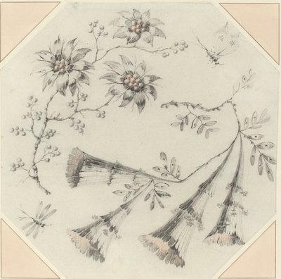 Flores e margaridas da trombeta de Jean Baptiste Pillement