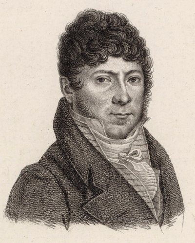 Retrato do violinista e compositor Philippe Libon 1775-1838, 1810. de Jean Baptiste Ponce Lambert