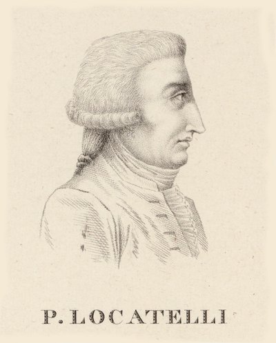 Retrato do violinista e compositor Pietro Antonio Locatelli 1695-1764. de Jean Baptiste Ponce Lambert