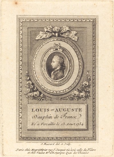 Louis-Auguste, Delfim da França de Jean Baptiste Raphael Urbain Massard