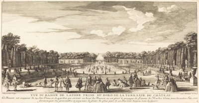 Vue du Bassin de Latone Prise du Bord de la Terrasse du Chateau de Jean Baptiste Rigaud