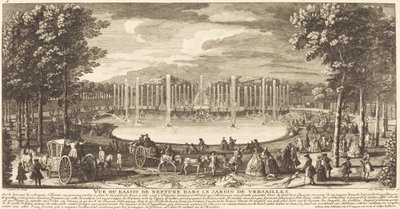 Vue du Bassin de Neptune no Jardim de Versalhes de Jean Baptiste Rigaud