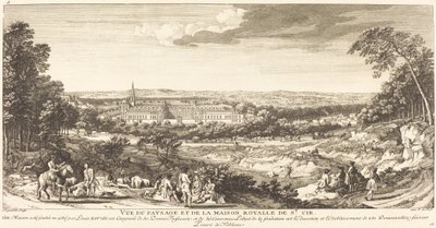 Vista da Paisagem da Casa Real de Saint Cir de Jean Baptiste Rigaud