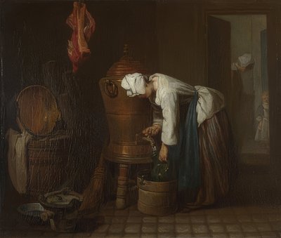 La Fontaine (tanque de água). 1733 ou posterior de Jean Baptiste Simeon Chardin