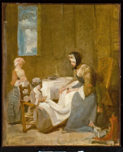 A Bênção, um esboço de Jean-Baptiste Simeon Chardin