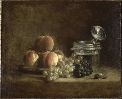 Pêssegos e uvas. de Jean-Baptiste Simeon Chardin