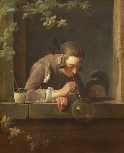 Bolhas de sabão. Por volta de 1733-34 de Jean Baptiste Simeon Chardin