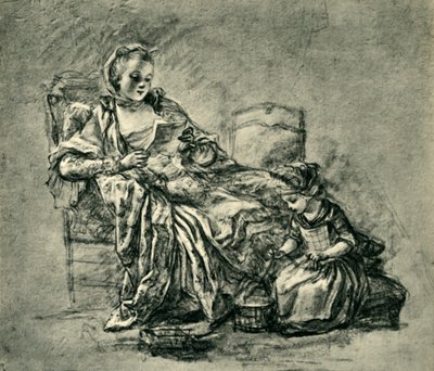 Carta, meados do século XVIII, 1943. de Jean Baptiste Simeon Chardin