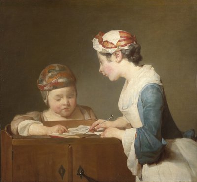 A jovem professora de escola de Jean-Baptiste Simeon Chardin