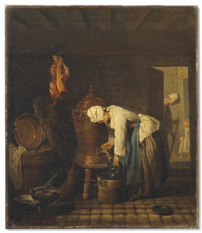 Francês:  La fontaine
Alemão: Der Brunnen de Jean-Baptiste Simeon Chardin