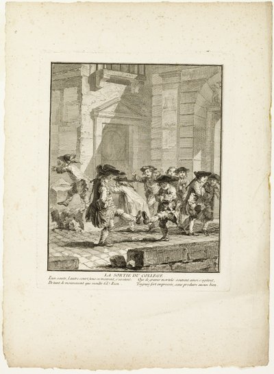 Libertação do colégio, de Os jogos dos ouriços de Paris de Jean Baptiste Tilliard I